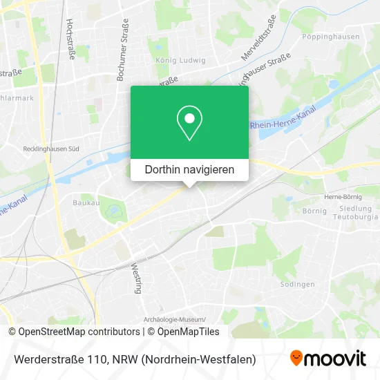 Werderstraße 110 Karte