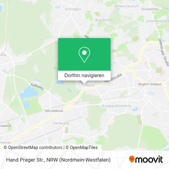 Hand Prager Str. Karte