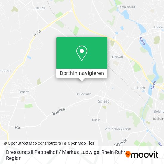 Dressurstall Pappelhof / Markus Ludwigs Karte