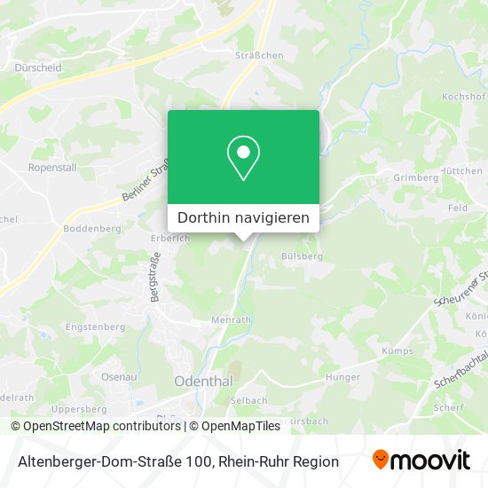 Altenberger-Dom-Straße 100 Karte