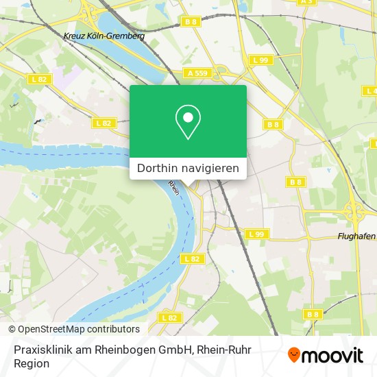 Praxisklinik am Rheinbogen GmbH Karte