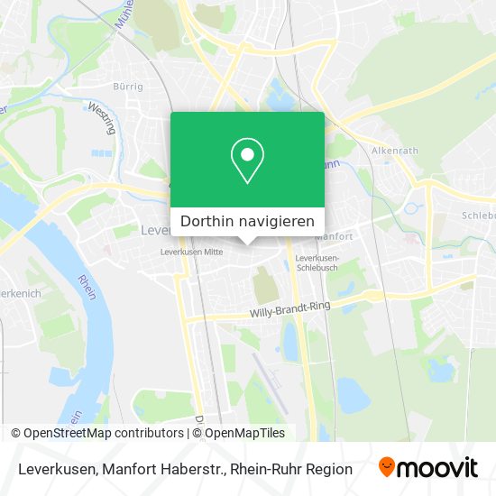 Leverkusen, Manfort Haberstr. Karte
