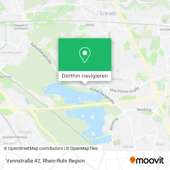 Vennstraße 42 Karte