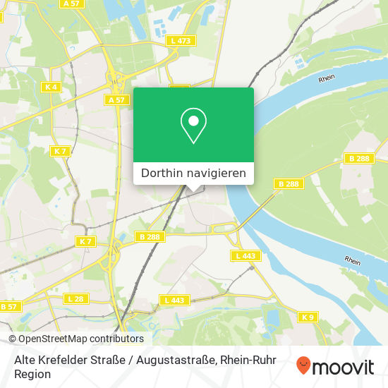 Alte Krefelder Straße / Augustastraße Karte