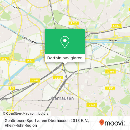 Gehörlosen-Sportverein Oberhausen 2013 E. V. Karte
