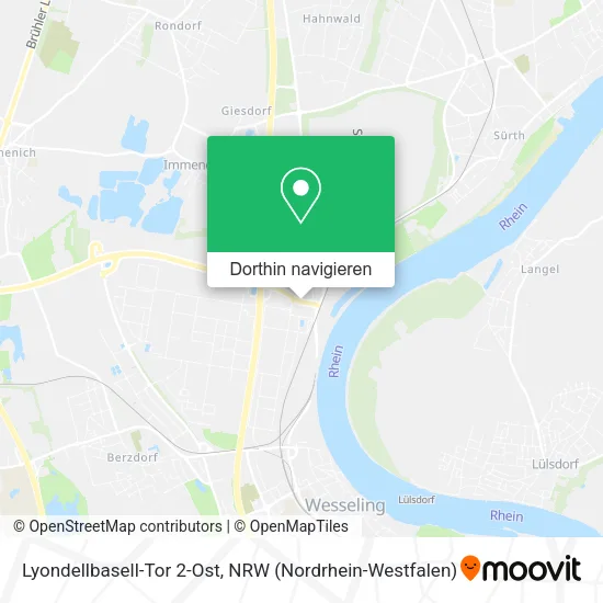 Lyondellbasell-Tor 2-Ost Karte