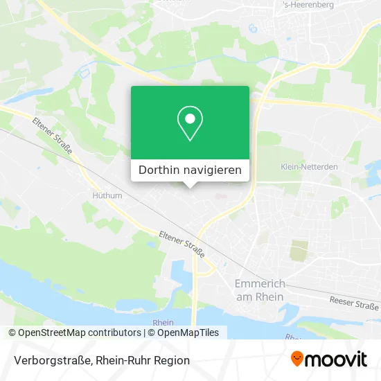 Verborgstraße Karte