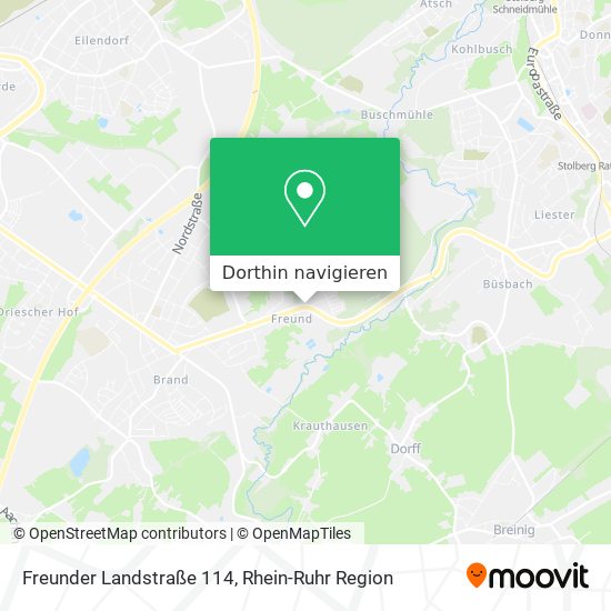 Freunder Landstraße 114 Karte