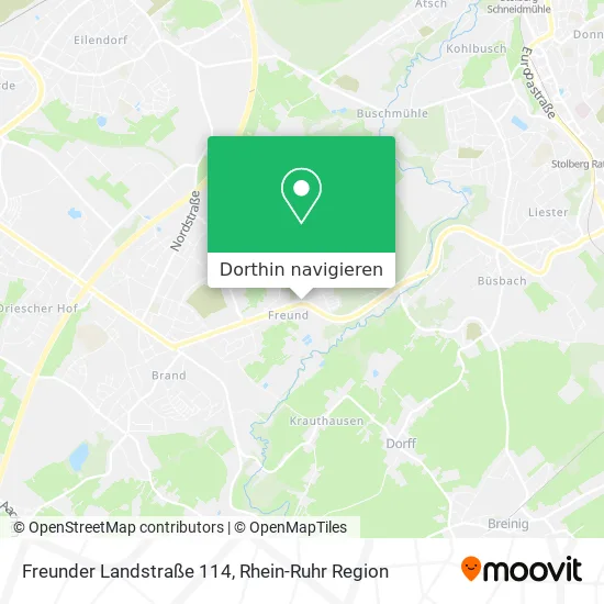 Freunder Landstraße 114 Karte