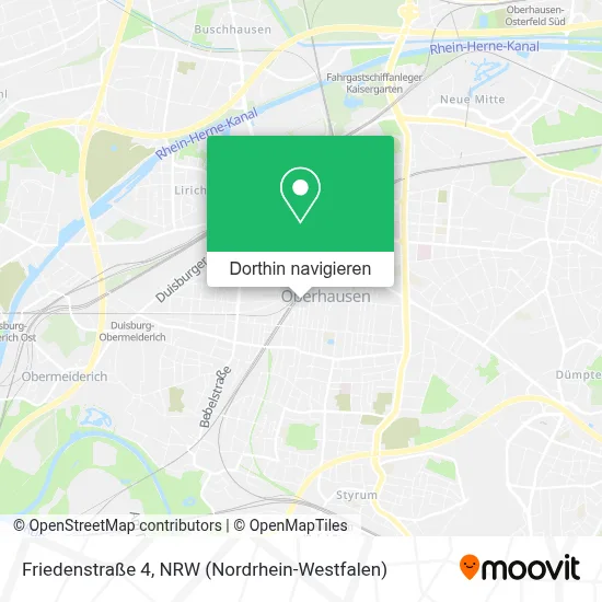 Friedenstraße 4 Karte