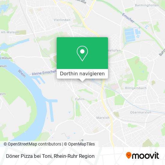 Döner Pizza bei Toni Karte