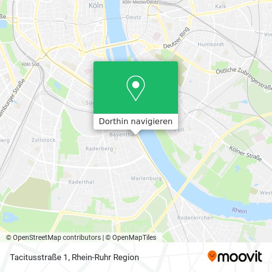 Tacitusstraße 1 Karte