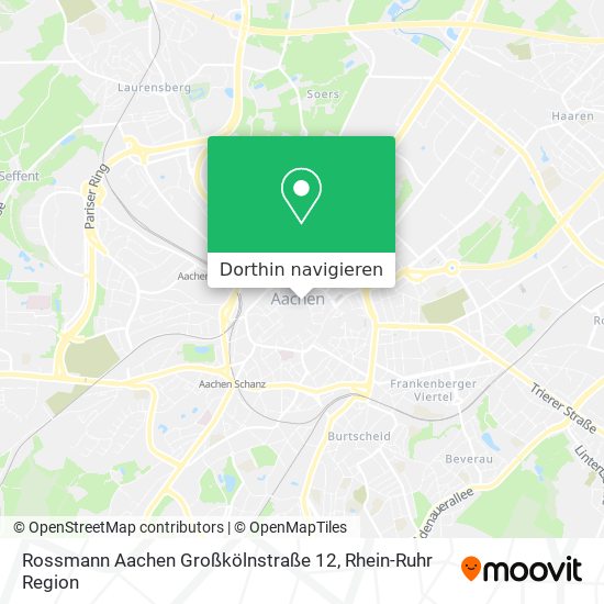 Rossmann Aachen Großkölnstraße 12 Karte