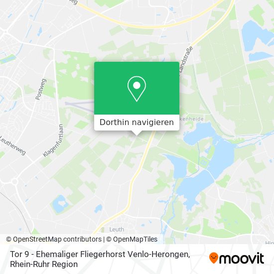 Tor 9 - Ehemaliger Fliegerhorst Venlo-Herongen Karte