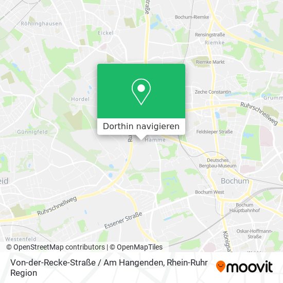 Von-der-Recke-Straße / Am Hangenden Karte