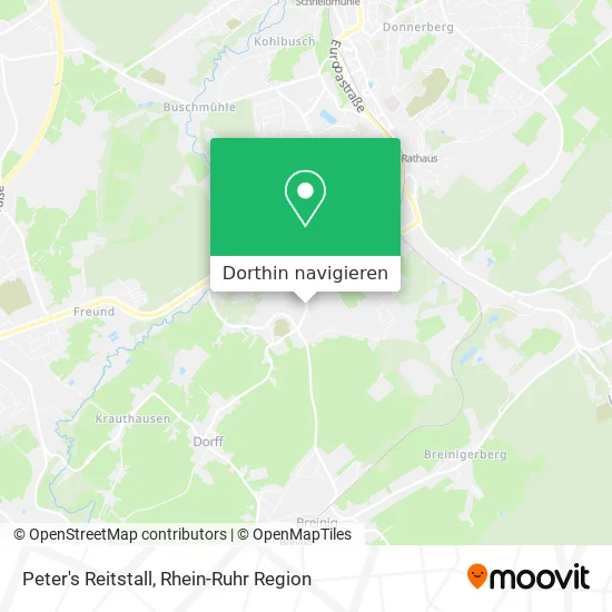 Peter's Reitstall Karte