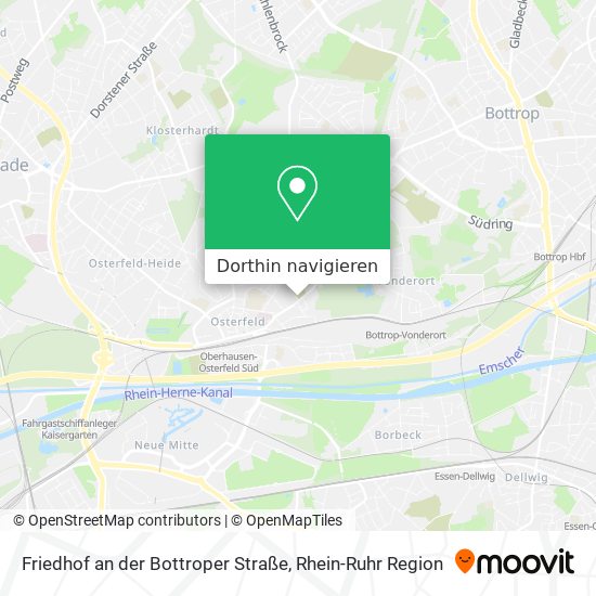 Friedhof an der Bottroper Straße Karte