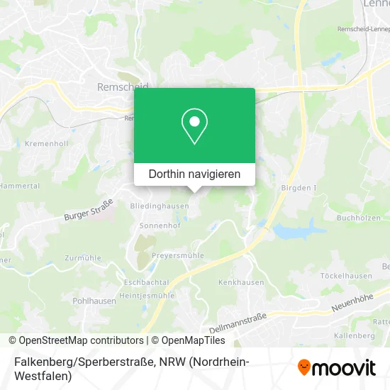 Falkenberg/Sperberstraße Karte