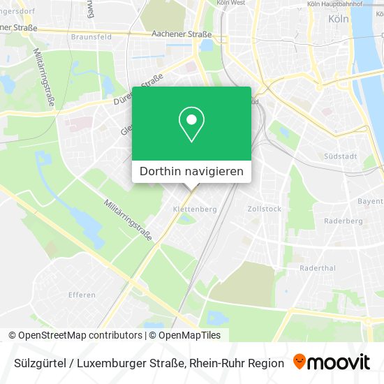 Sülzgürtel / Luxemburger Straße Karte