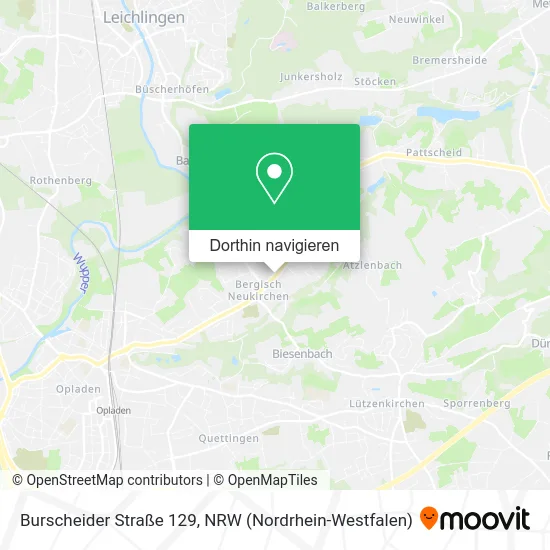 Burscheider Straße 129 Karte