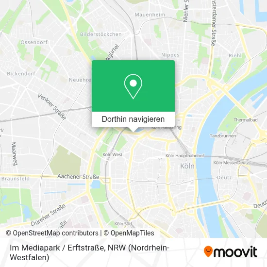 Im Mediapark / Erftstraße Karte
