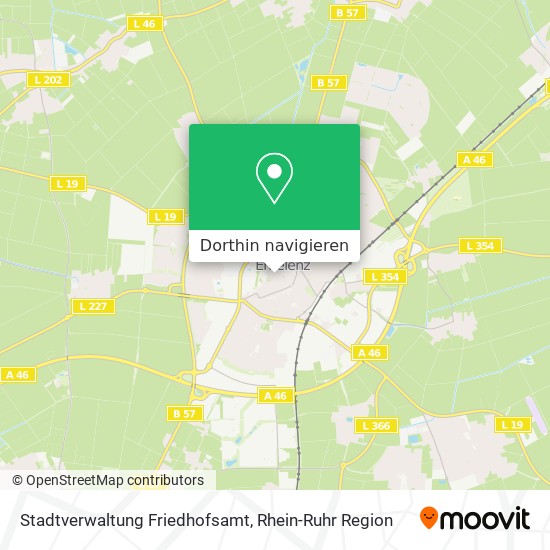Stadtverwaltung Friedhofsamt Karte