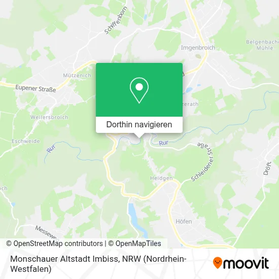 Monschauer Altstadt Imbiss Karte