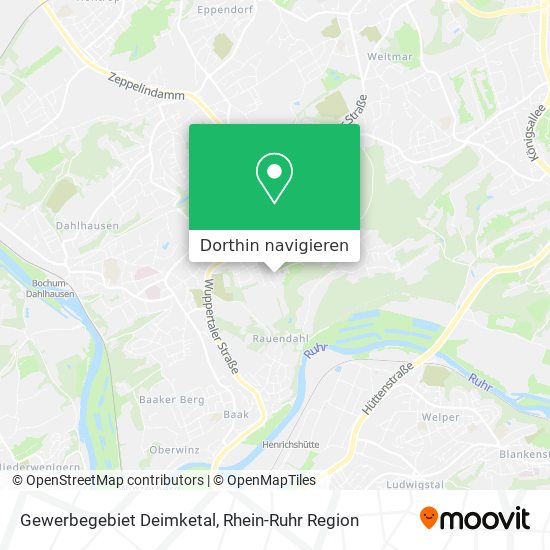 Gewerbegebiet Deimketal Karte