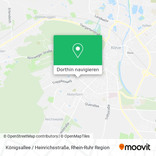 Königsallee / Heinrichsstraße Karte