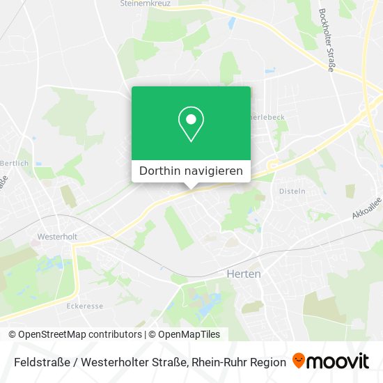 Feldstraße / Westerholter Straße Karte