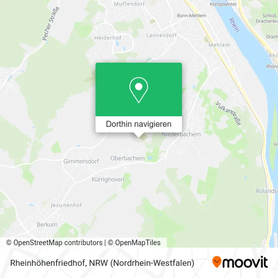 Rheinhöhenfriedhof Karte