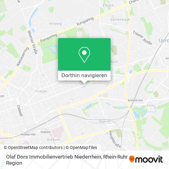 Olaf Dors Immobilienvertrieb Niederrhein Karte