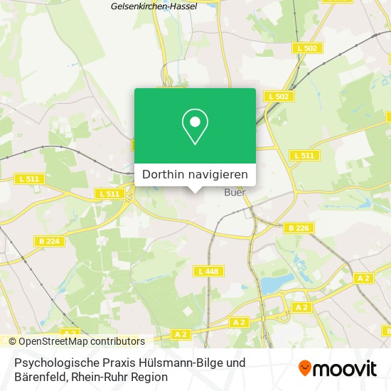 Psychologische Praxis Hülsmann-Bilge und Bärenfeld Karte