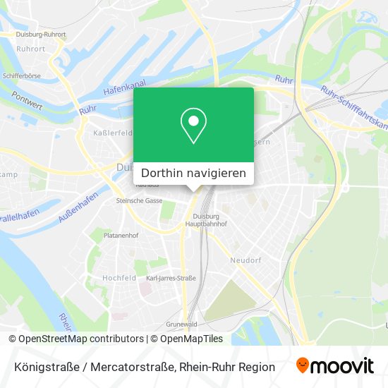 Königstraße / Mercatorstraße Karte