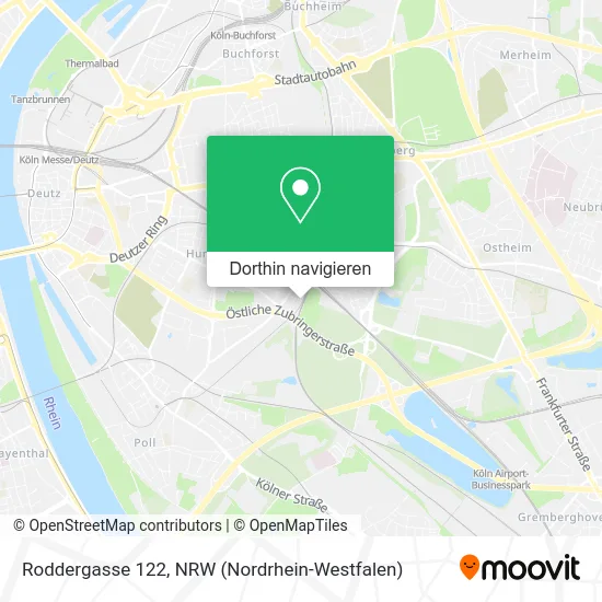 Roddergasse 122 Karte