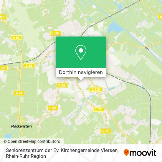 Seniorenzentrum der Ev. Kirchengemeinde Viersen Karte