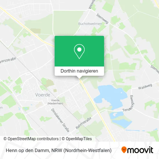 Henn op den Damm Karte