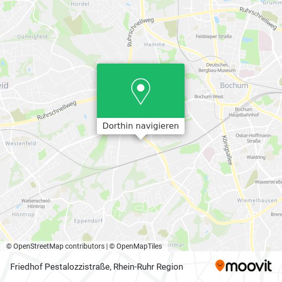 Friedhof Pestalozzistraße Karte