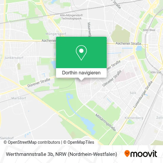Werthmannstraße 3b Karte