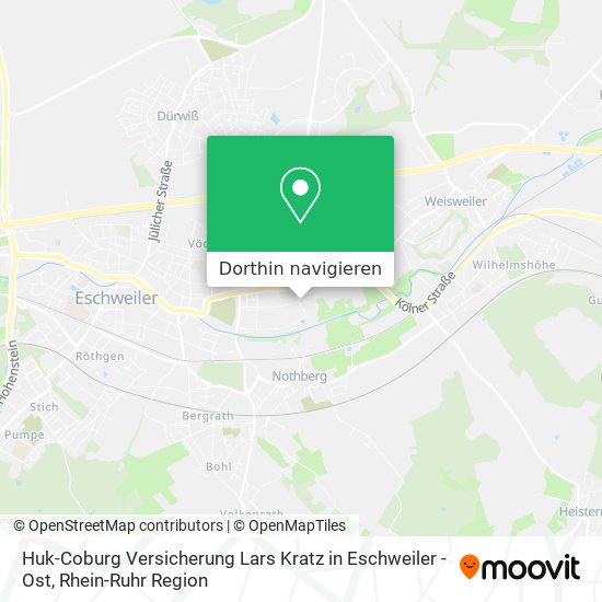 Huk-Coburg Versicherung Lars Kratz in Eschweiler - Ost Karte