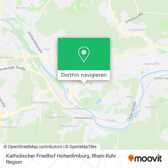 Katholischer Friedhof Hohenlimburg Karte