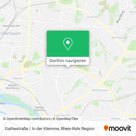 Gathestraße / In der Klemme Karte