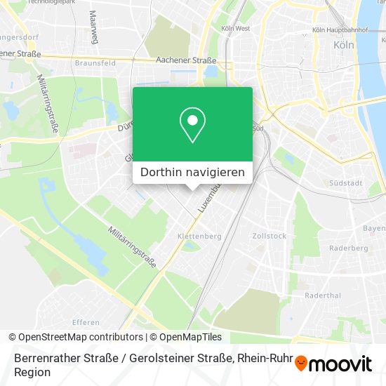 Berrenrather Straße / Gerolsteiner Straße Karte