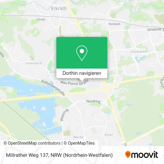 Millrather Weg 137 Karte