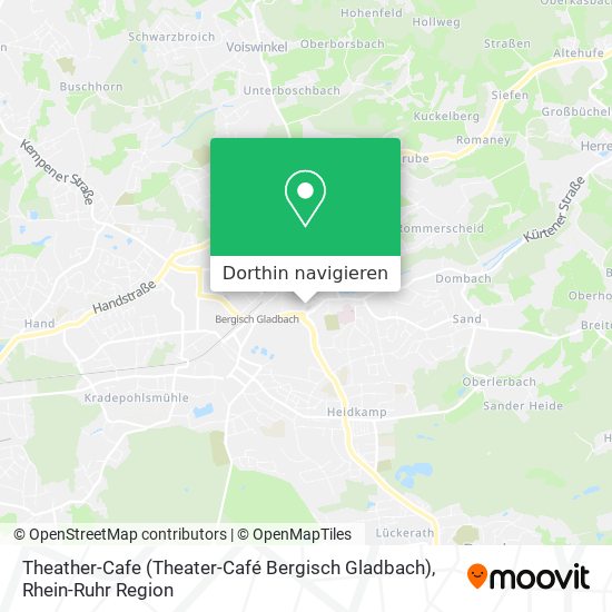 Theather-Cafe (Theater-Café Bergisch Gladbach) Karte