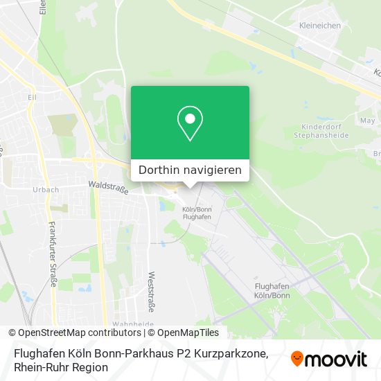 Flughafen Köln Bonn-Parkhaus P2 Kurzparkzone Karte