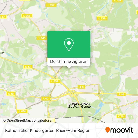 Katholischer Kindergarten Karte