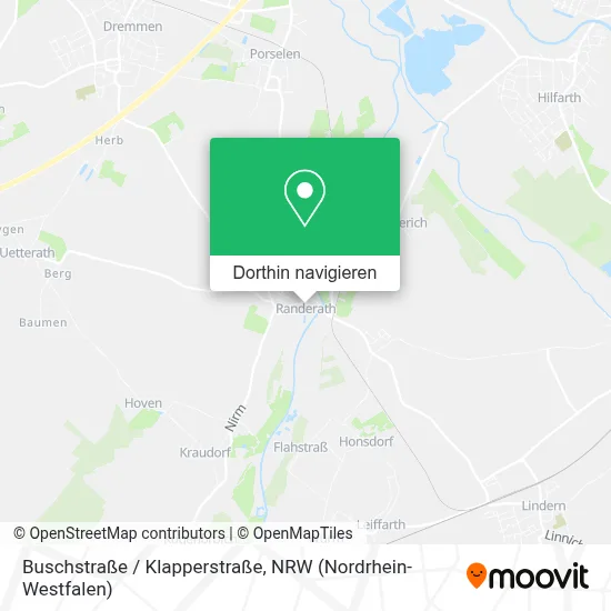 Buschstraße / Klapperstraße Karte