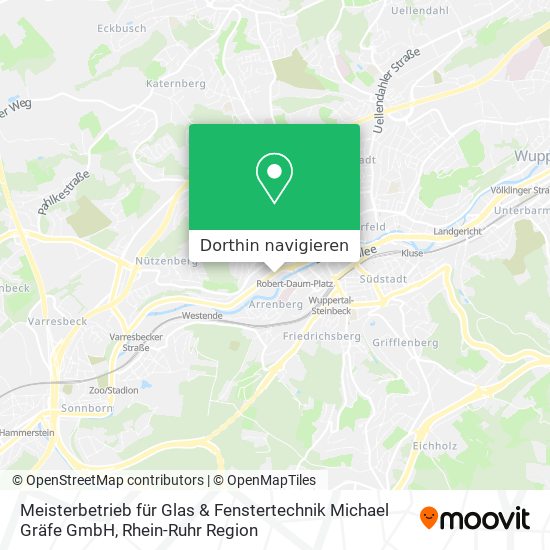 Meisterbetrieb für Glas & Fenstertechnik Michael Gräfe GmbH Karte