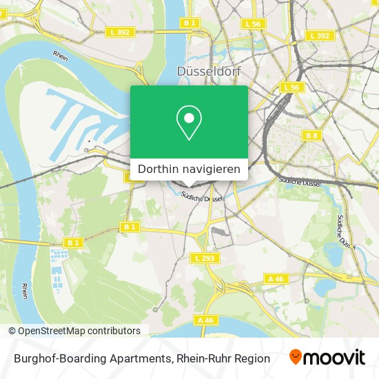 Burghof-Boarding Apartments Karte